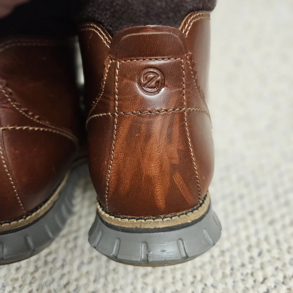 Cole Haan 11.5W Zerogrand Hiker Boot British Tan Leather Waterproof C33471 Men's